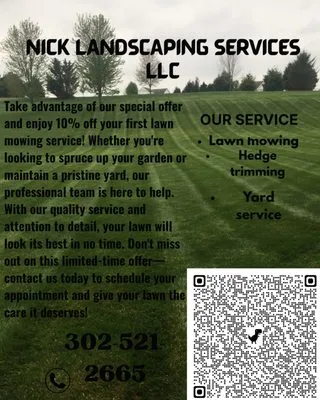 Nick Landscaping Services Logo