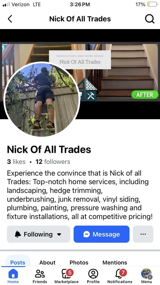 Reliable yard cleanup service in Pendleton, SC by Nick of all Trades