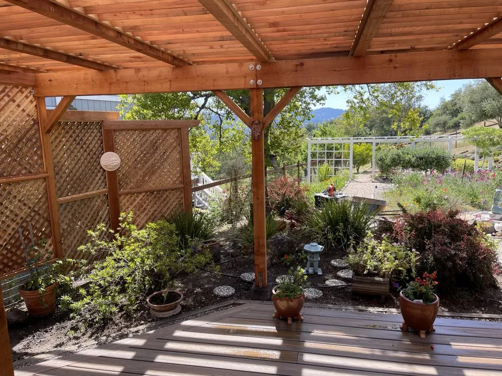 Custom landscape installation in Ukiah, CA by Nickel Creek Landscape & Design