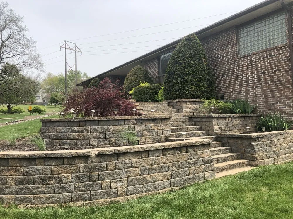 Custom residential landscaping in Sedalia, MO by Nickels Lawn Care