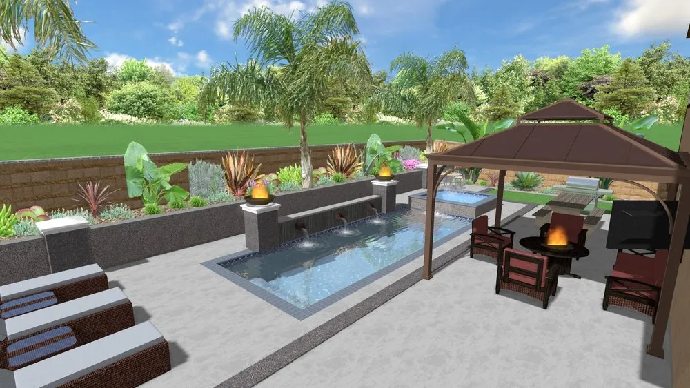 Custom landscape design near you in Moreno Valley, CA by Nicks Dreamscape Designs