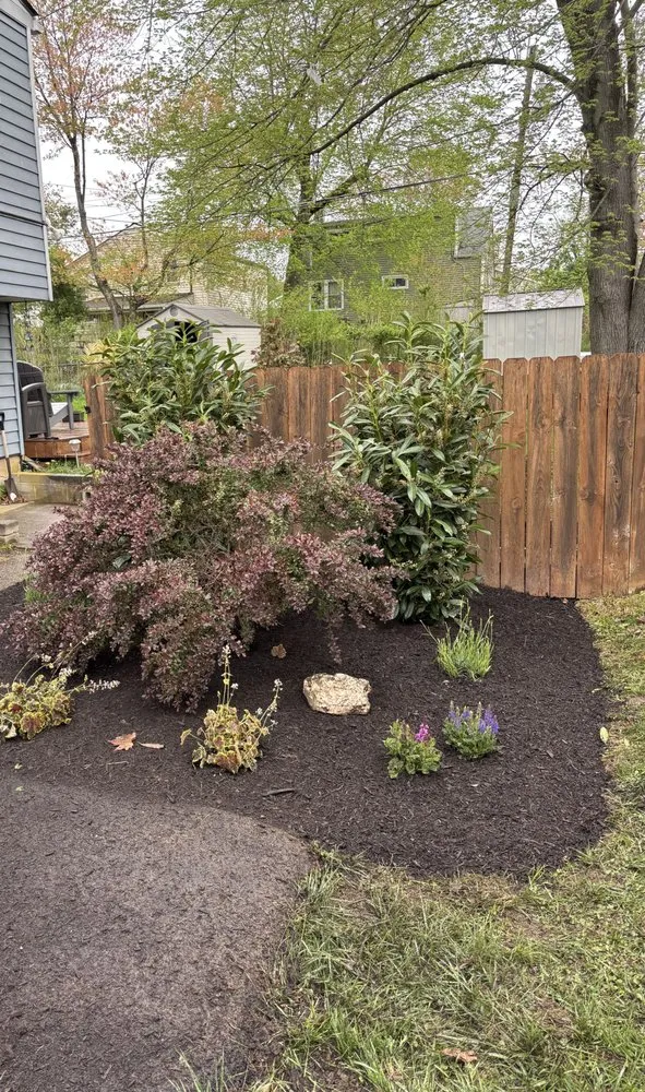 Custom landscape installation in Flourtown, PA by Nick's Lawn & Garden