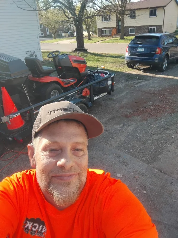 Custom lawn mowing service in Centerville, MN by Nick's Lawncare