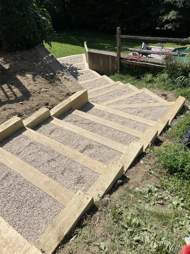 Custom landscape design in Lagrangeville, NY by Nick’s Property Maintenance