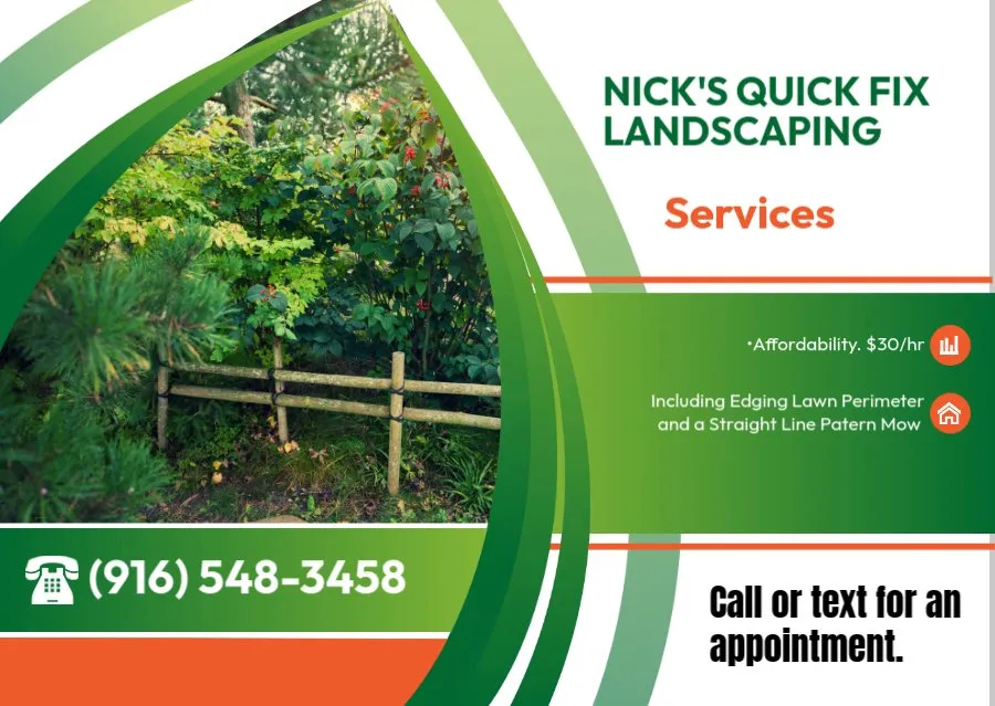 Trusted landscaping services in Olivehurst, CA by Nick's Quick Fix Repair Services