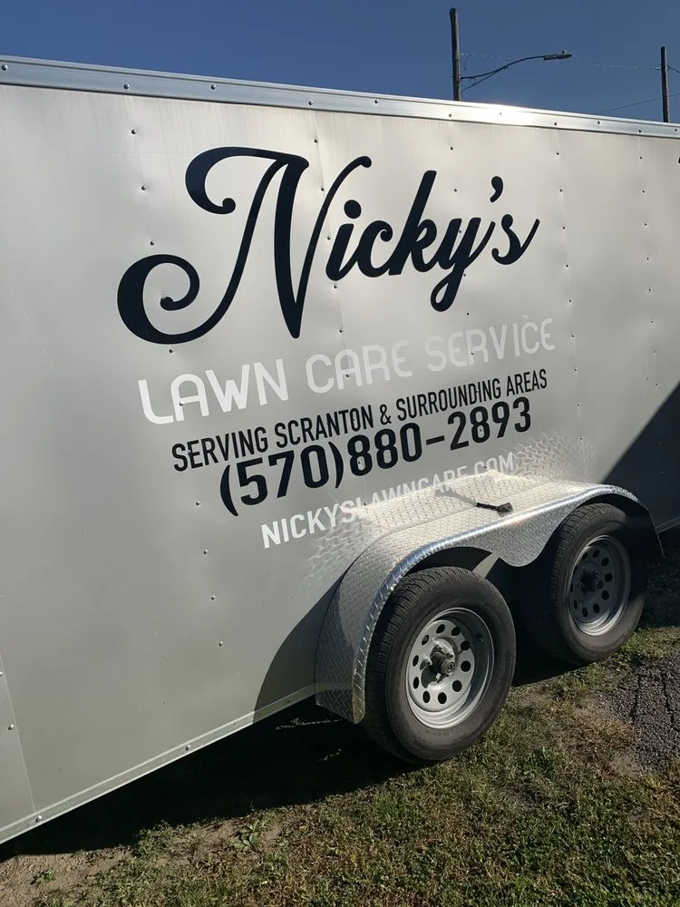 Custom yard cleanup service with custom design in Scranton, PA by Nicky's Lawn Care Service
