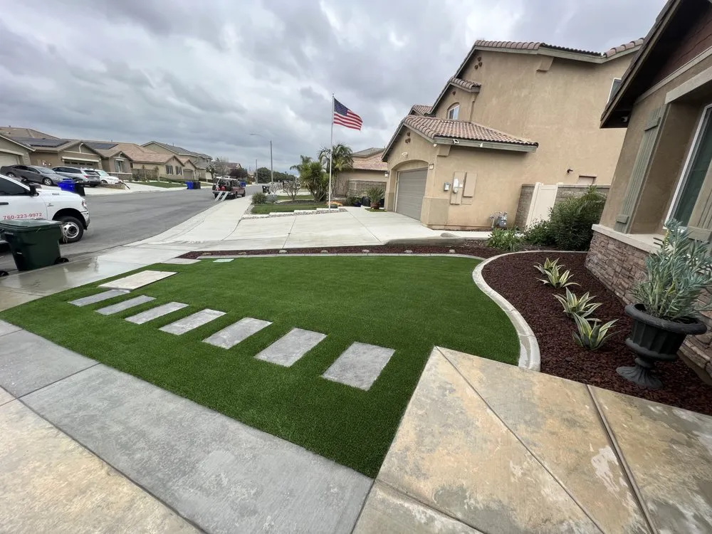 Custom garden landscaping in Hesperia, CA by Nicolas Landscape