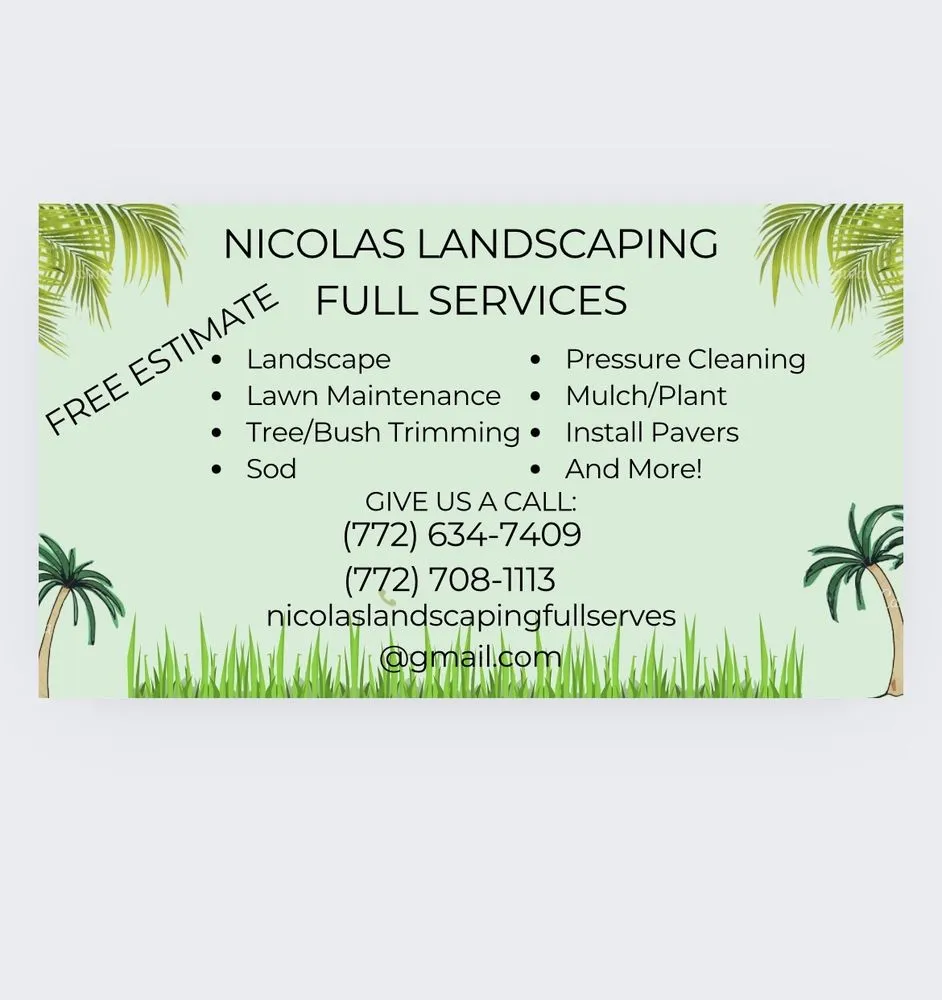 Reliable lawn care service with custom design in Indiantown, FL by Nicolas Lanscaping Full Services
