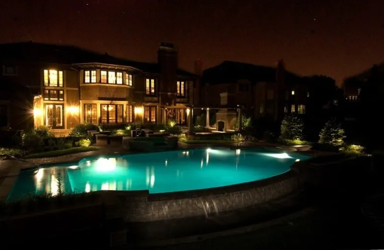 Expert residential landscaping experts serving Lombard, IL - Night Light