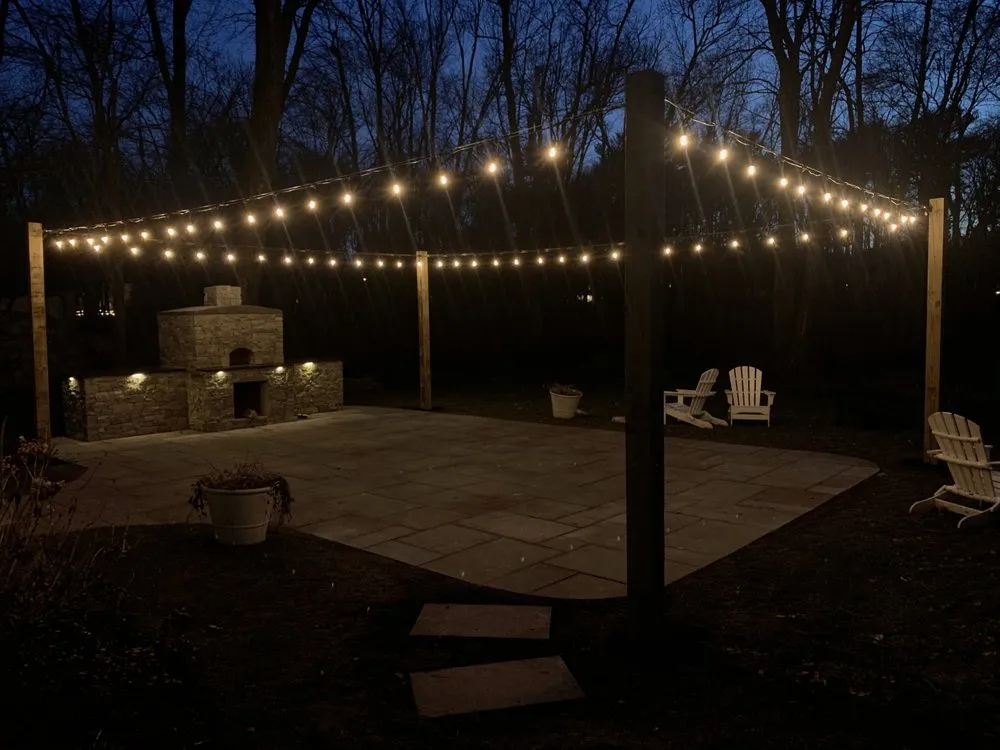 Trusted yard maintenance with custom design in Rockland, MA by Night View Landscape Lighting