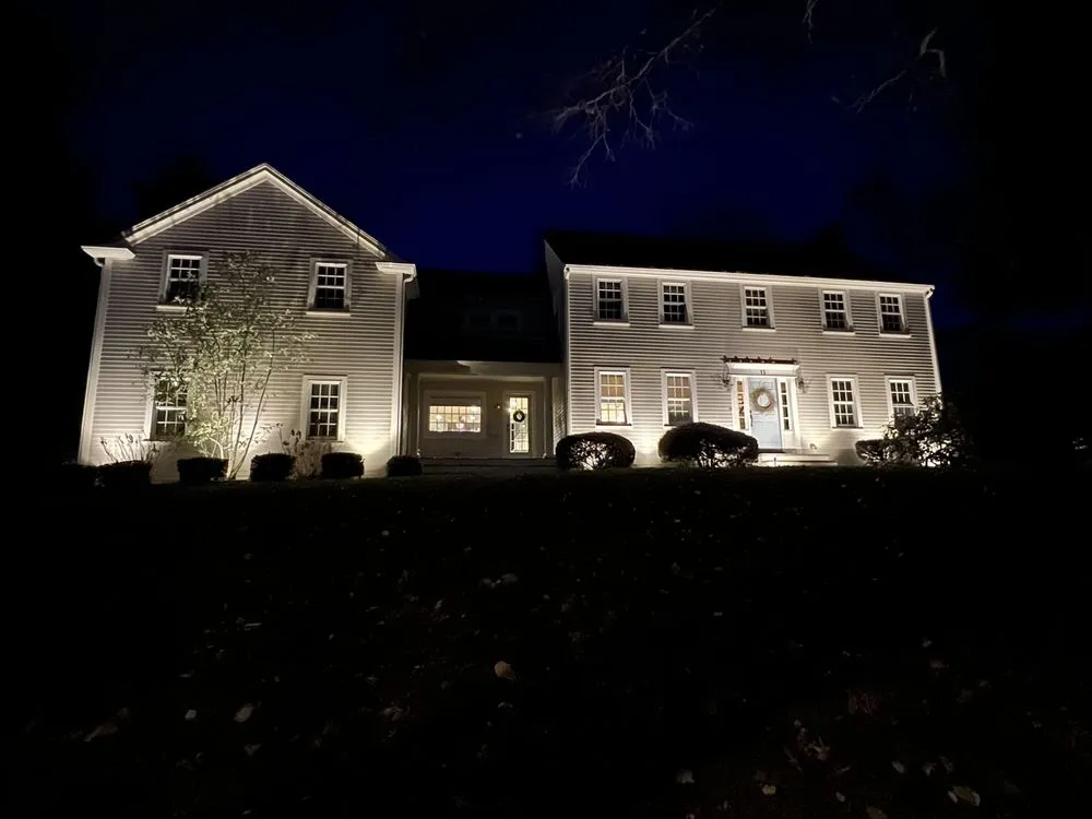 Trusted yard cleanup service for outdoor upgrades across Rockland, MA - Night View Landscape Lighting