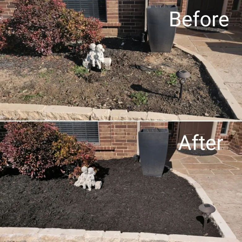 Local residential landscaping in Justin, TX by Nighthawk Lawn & Landscape
