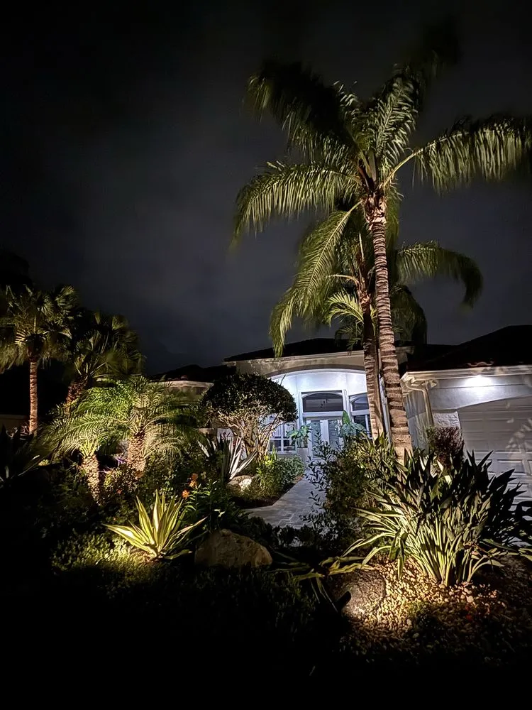 Custom lawn mowing service in Wellington, FL by Nightlight Pros