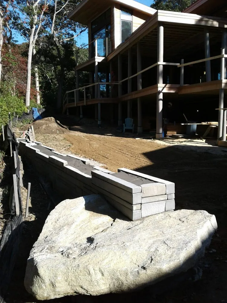 Custom residential landscaping with custom design in New Bedford, MA by NIJ Landscape Construction