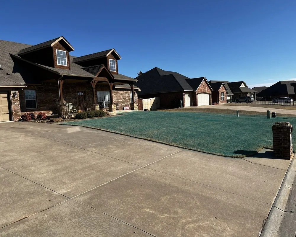 Local landscape installation in Yukon, OK - Nitro Green Lawn