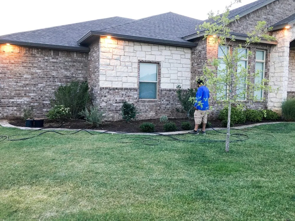 Expert lawn mowing service with custom design across Lubbock, TX - Nix Lawn Care