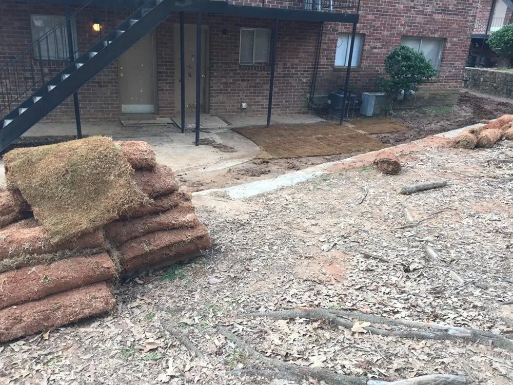 Affordable residential landscaping for year-round maintenance in Riverdale, GA by N&J Home improvement repair contractor