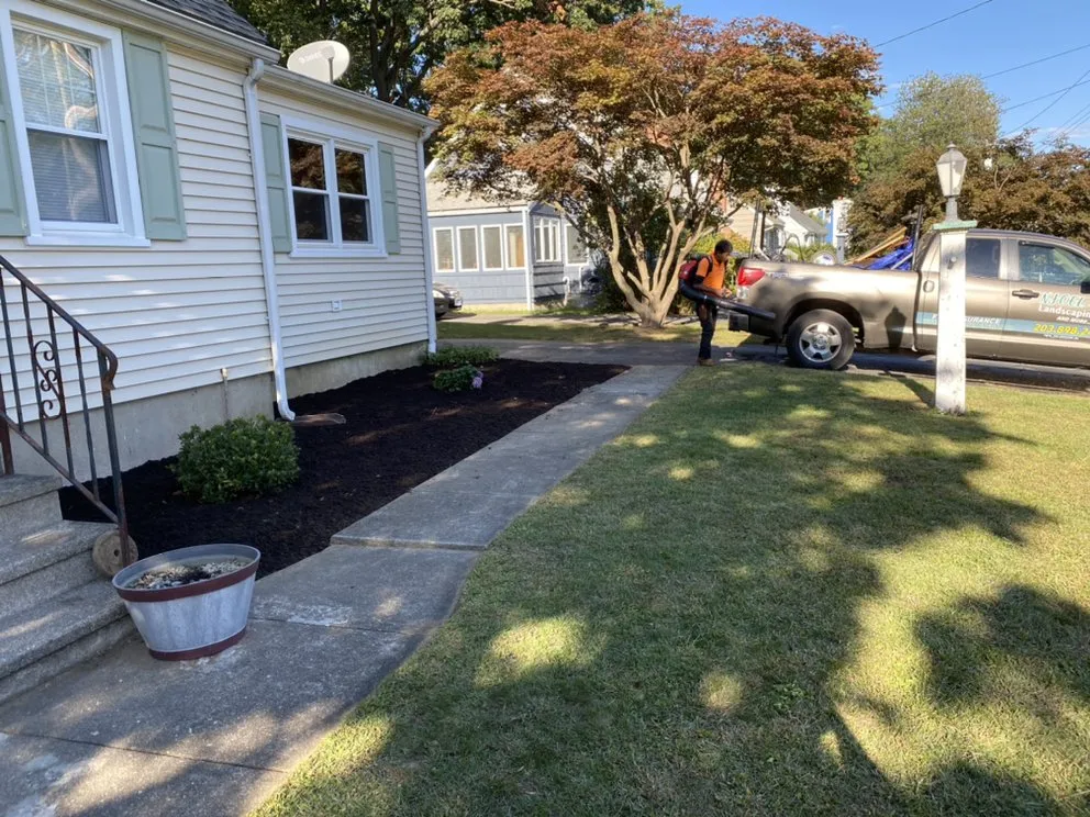 Affordable landscape installation in Stamford, CT by NJoel Landscaping