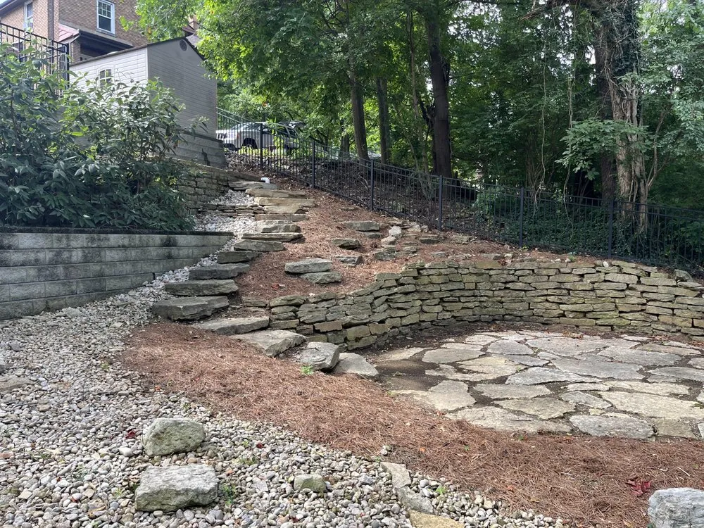 Custom outdoor landscaping in Walton, KY by NKY Lawn Pros