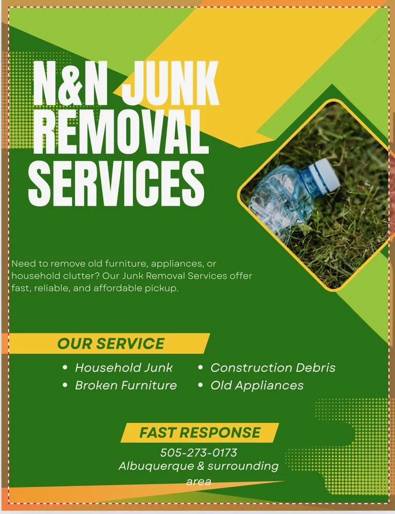 Professional yard maintenance with custom design in Albuquerque, NM by N&N Junk Removal