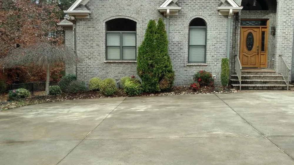 Professional outdoor landscaping with custom design in Anderson, SC by No Hassle Maintenance