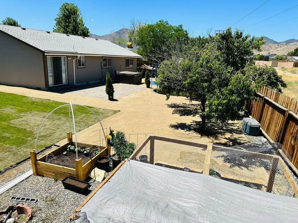 Custom landscape installation in Carson City, NV by No Limit Landscape