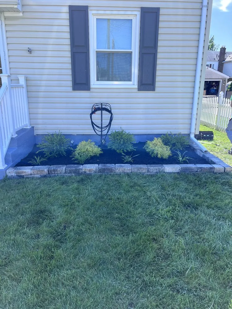 Professional residential landscaping with custom design in Fords, NJ by No Limit Landscape