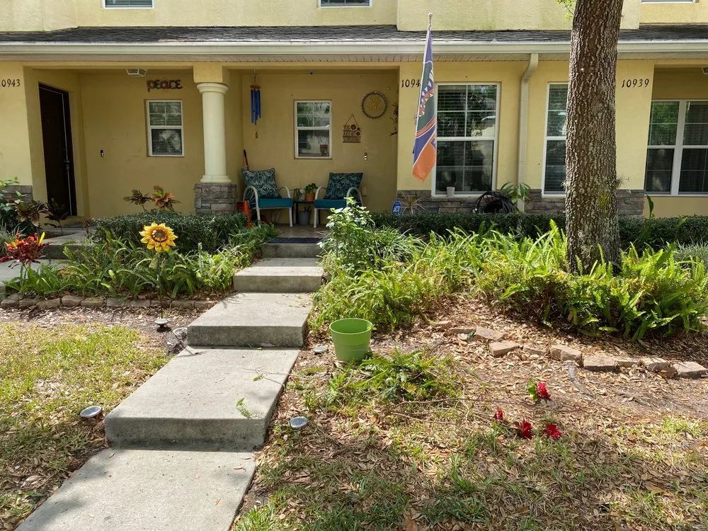 Custom garden landscaping for residential properties in Plant City, FL by No Limit Landscaping