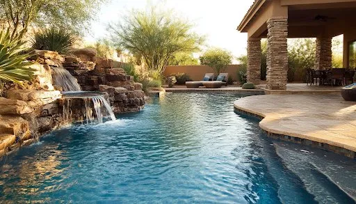 Expert outdoor landscaping for residential properties in Mesa, AZ by No Limit Pools & Spas