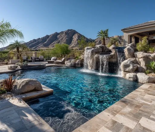 Affordable landscape design in Mesa, AZ by No Limit Pools & Spas