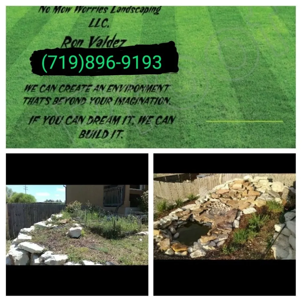 Top-rated garden landscaping with custom design in Pueblo, CO by No Mow Worries Landscaping & Handyman Services