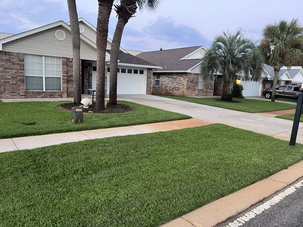 Custom lawn mowing service in Santa Rosa Beach, FL - No Mow Worries Landscaping and Design