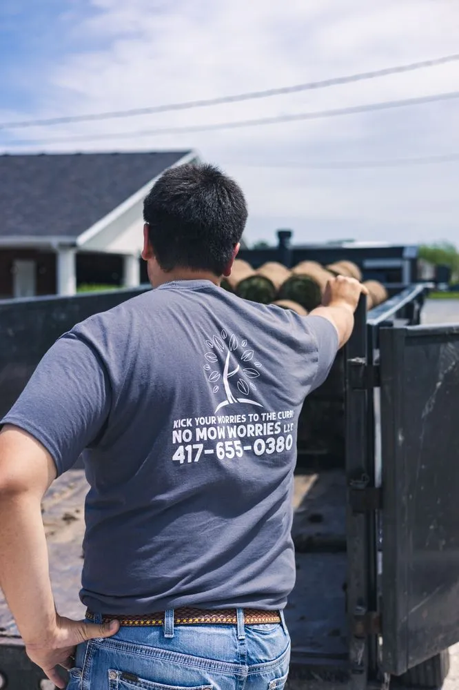 Custom lawn mowing service near you in Springfield, MO by No Mow Worries Lawn Care & Landscape