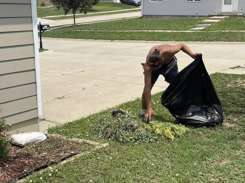 Custom residential landscaping in Winnebago, NE by No Mow Worries
