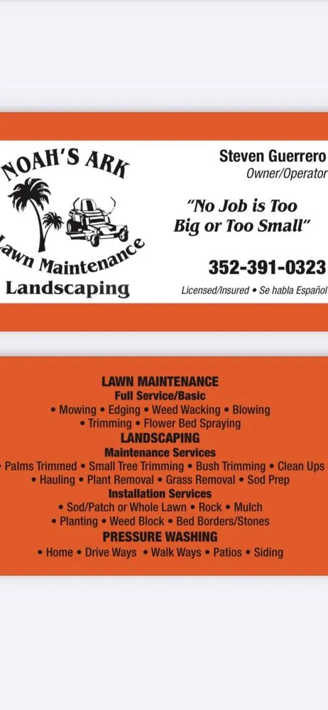 Expert lawn mowing service for homes in Astor, FL by Noah’s Ark Lawn Maintenance Landscaping
