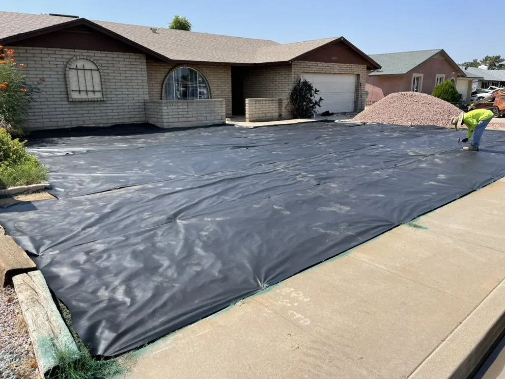 Custom garden landscaping in Laveen Village, AZ by Nobilis Yardscape