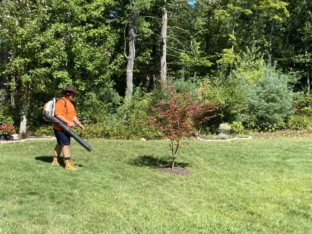 Custom landscape installation in Brooklyn, CT - Noble Craft Handyman