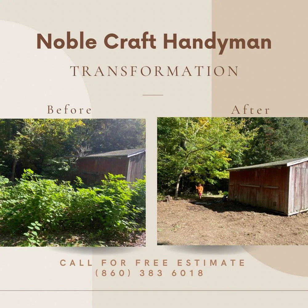 Custom yard cleanup service in Brooklyn, CT by Noble Craft Handyman
