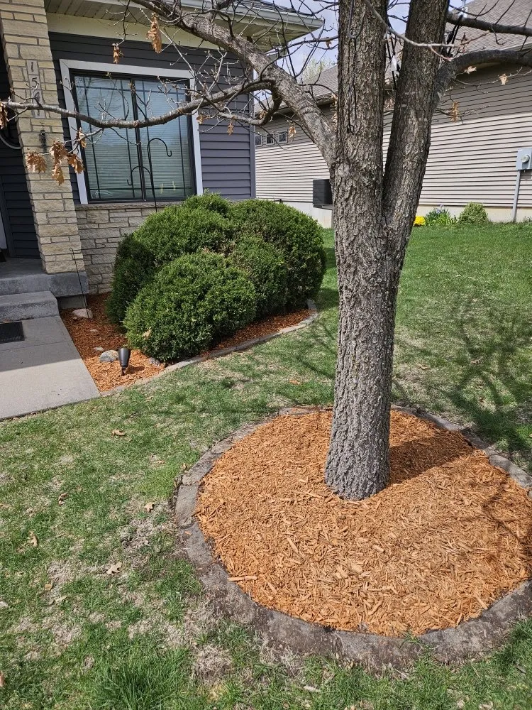 Expert lawn mowing service for outdoor upgrades in West Liberty, IA by Noble Custom Services