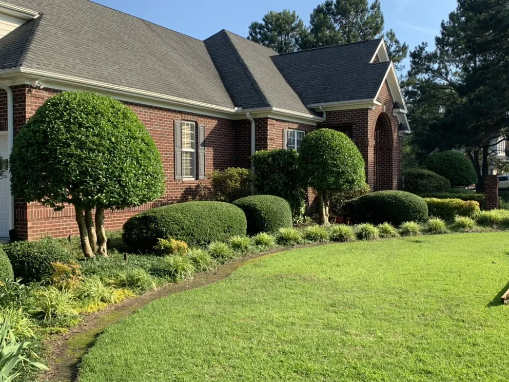 Affordable outdoor landscaping with custom design in Willow Spring, NC by NoDrought Irrigation & Landscape