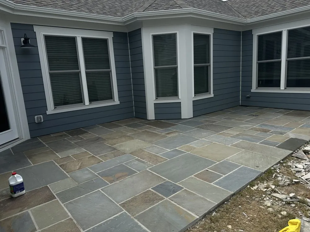 Custom residential landscaping for homes in Raleigh, NC by Noguera Construction