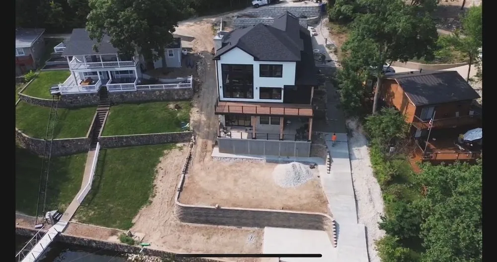 Custom landscaping services for homes in Osage Beach, MO by Nolan Concrete