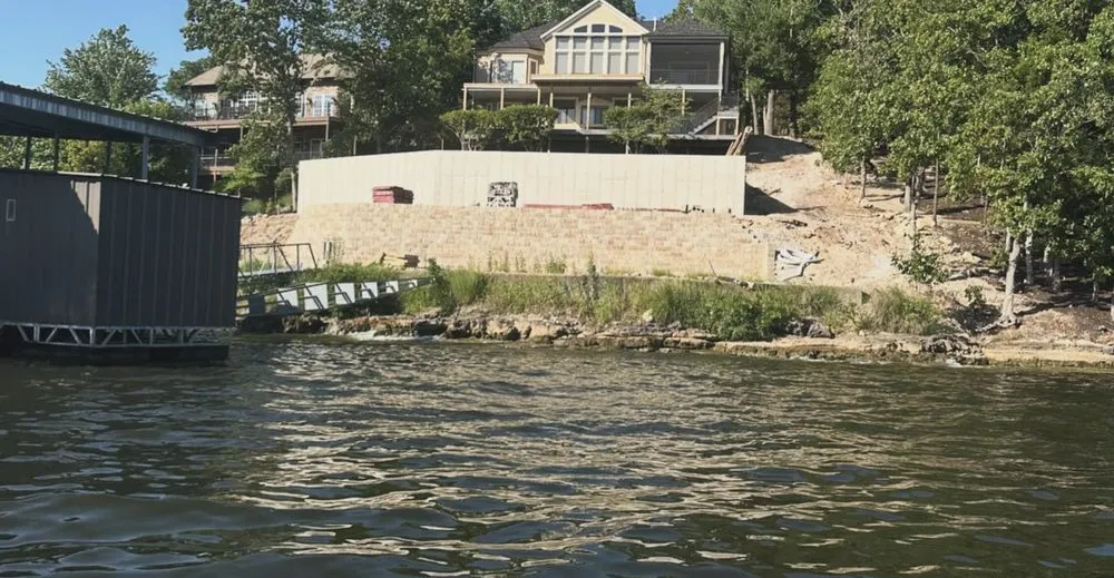 Custom outdoor landscaping for outdoor upgrades in Osage Beach, MO by Nolan Concrete