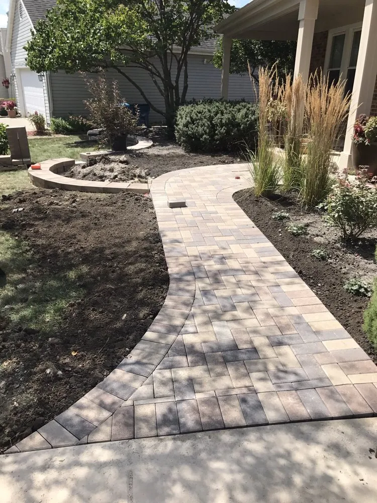 Professional landscape installation in Palatine, IL by Noland's Landscaping