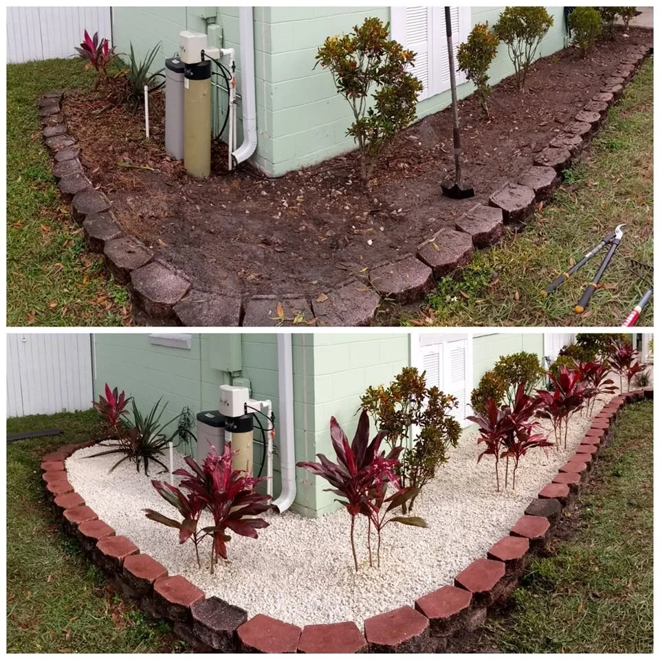 Custom landscape installation in Orlando, FL by NOR Lawn Care