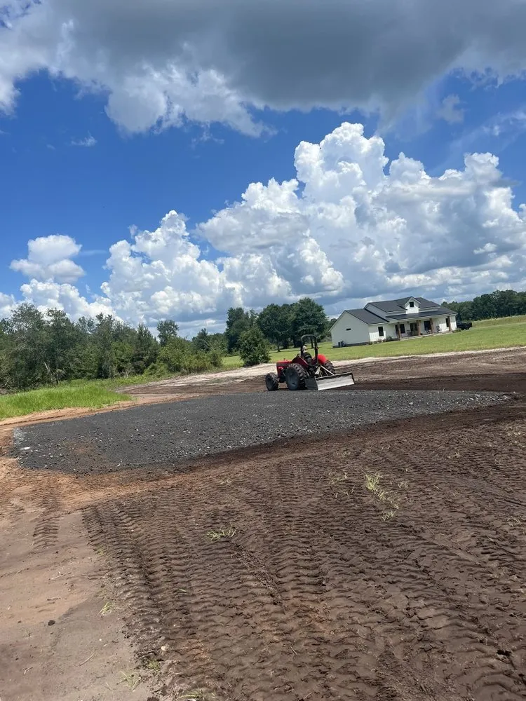 Custom landscape installation in Macclenny, FL by Norman Grading and Site Prep