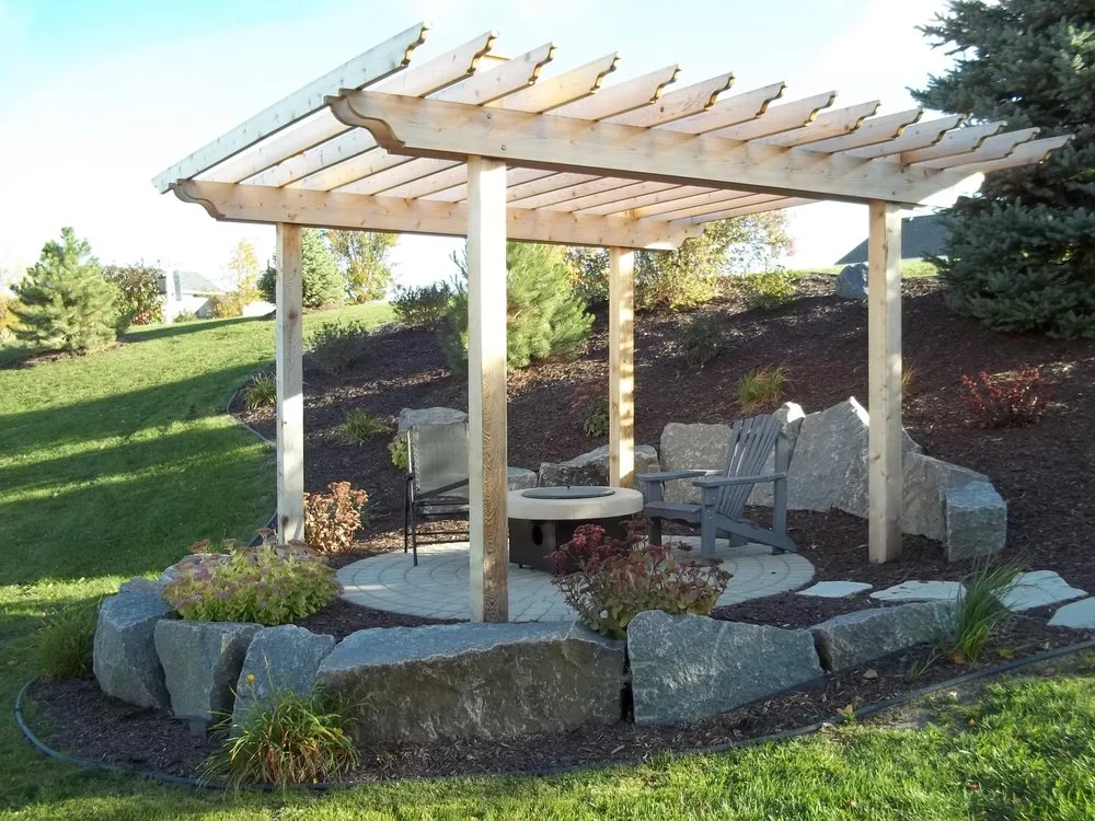 Custom landscape design in Deerwood, MN by Norscape