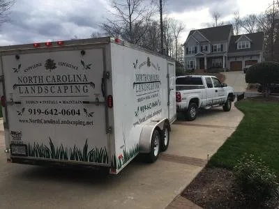 Local lawn mowing service with custom design in Chapel Hill, NC by North Carolina Landscaping
