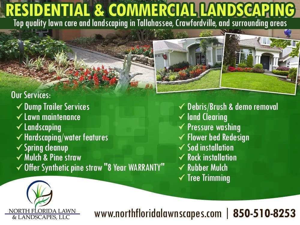 Expert lawn mowing service for homes across Crawfordville, FL - North Florida Lawn & Landscape