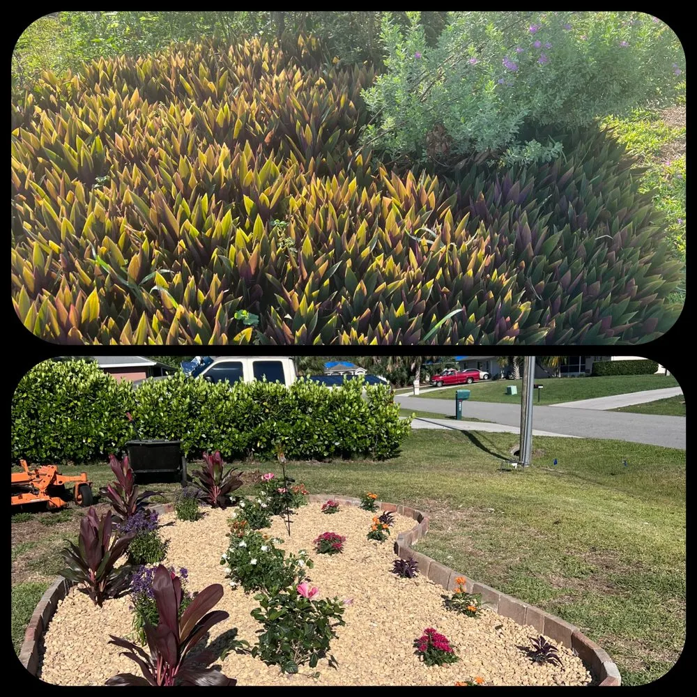 Custom garden landscaping in North Port, FL by North Port Lawn & Landscaping Service